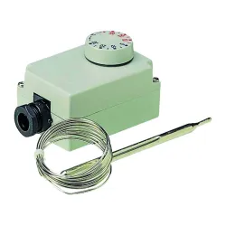Thermostats sonde extérieure et capillaire étanches pour locaux humides