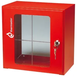 Boitier sous verre dormant rouge