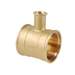 Té spécial laiton pour montage de thermomètre à plongeur