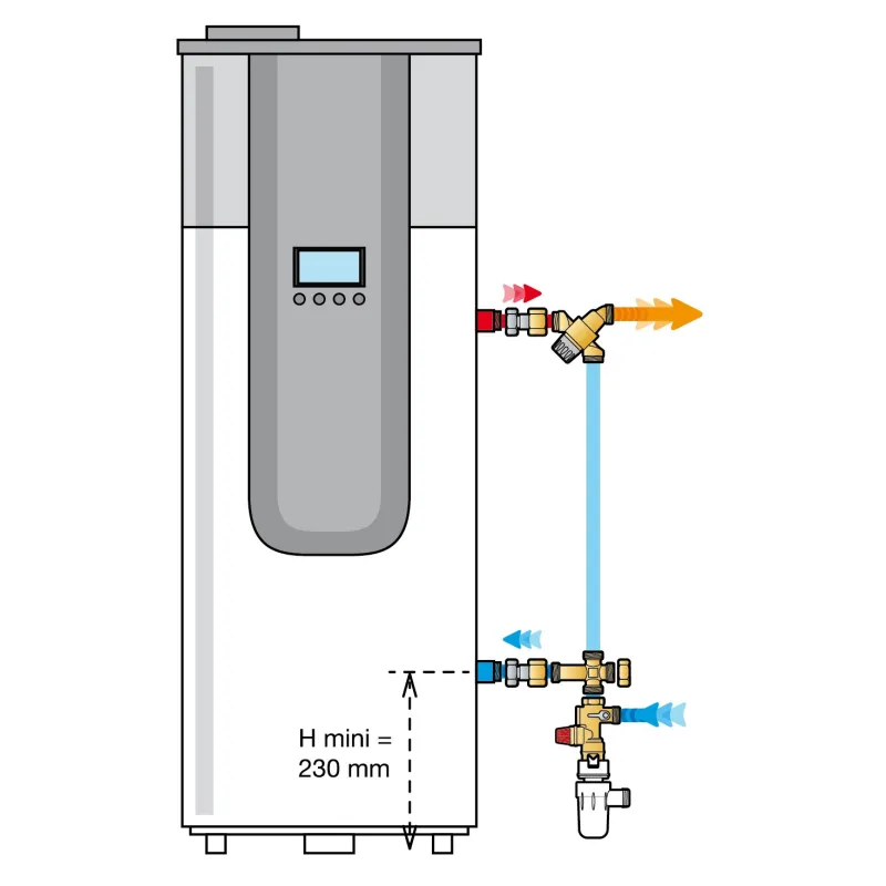 Kit de sécurité KMIX pour chauffe-eau thermodynamique