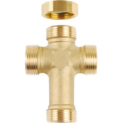 Croix de dérivation (3/4" Mâle, avec bouchon et joint)
