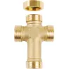 Croix de dérivation (3/4" Mâle, avec bouchon et joint)
