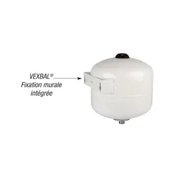 Vase d'expansion sanitaire VEXBAL support mural intégré
