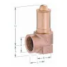 Dimension Soupape de sécurité sanitaire bronze