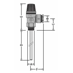 Schéma Soupape de sécurité pression et température gamme solaire