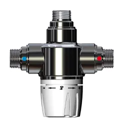 Mitigeurs MTB30 Chromés Polis pour collectivitées avec sécurité anti-brûlure