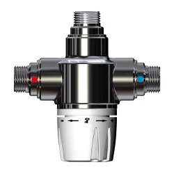 Mitigeurs MTB30 Chromés Polis pour collectivitées avec sécurité anti-brûlure