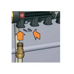 branchement Collecteur 1’’ Hydronic pour plancher chauffant