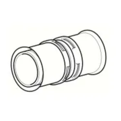 Schéma Raccord Manchon égal à sertir PPSU de type radial pour tubes multicouches