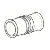 Schéma Raccord Manchon égal à sertir PPSU de type radial pour tubes multicouches