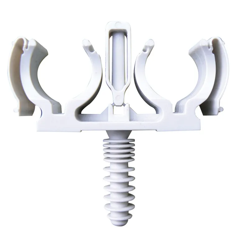 Collier de fixation double pour tube multicouche