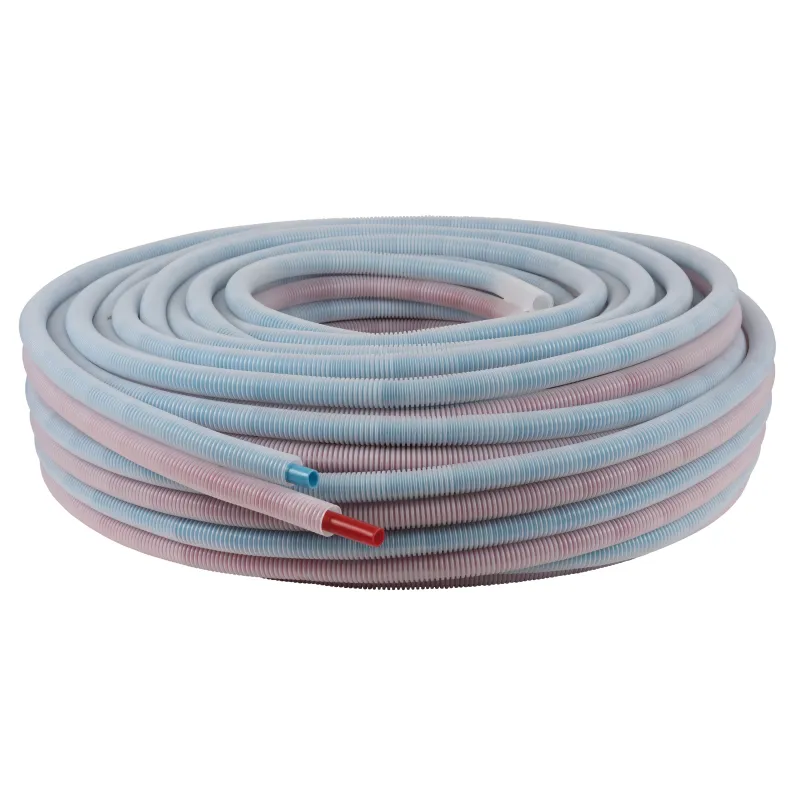 Tube PER pré-gainé double