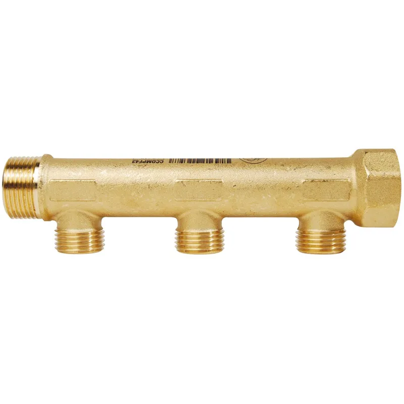 Collecteur série C portée plate éco-conçu MF 3/4" laiton M1/2"