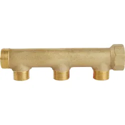 Collecteur série C portée plate économique MF 3/4" laiton M1/2"1/2"