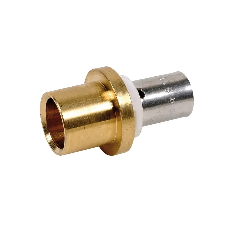 Raccord adaptateur pour tube cuivre à sertir type radial pour PER ou PB