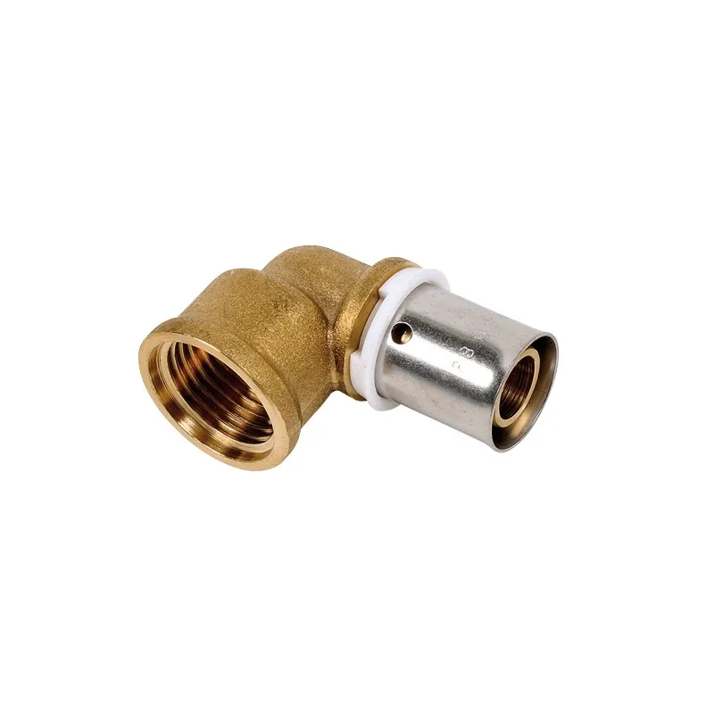 Raccord coude femelle à sertir type radial pour PER ou PB