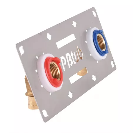 Système de fixation pour tube PER à glissement "SERTIFIX" entraxe 150mm F1/2"