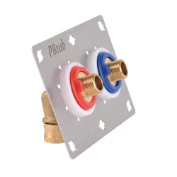 Système de fixation pour tube PER à glissement "SERTIFIX" entraxe 55mm mâle