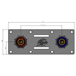 Nomenclature Système de fixation pour tube Multicouches "SERTIFIX" entraxe 150mm F1/2"