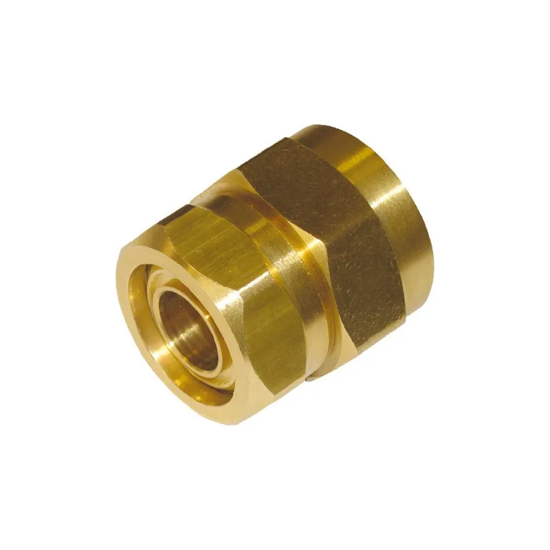 Raccord Femelle sans outillage laiton pour onduleux inox