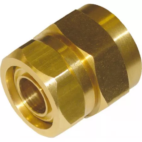 Raccord Femelle sans outillage laiton pour onduleux inox