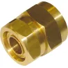 Raccord Femelle sans outillage laiton pour onduleux inox