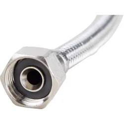 Zoom Flexible série “Plus” sanitaire tresse inox Femelle-Bague