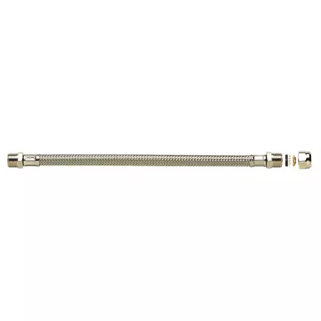 Flexible série “Plus” sanitaire tresse inox Mâle-Bague