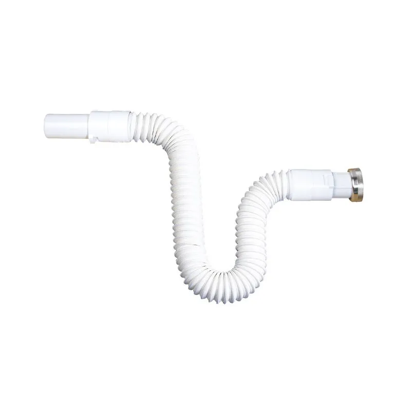 Tuyau flexible extensible pour siphon (bondes à joint plat)