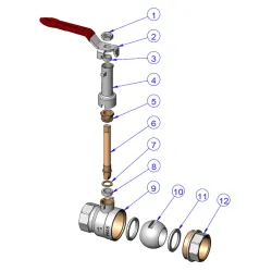 Nomenclature modèle femelle femelle poignée plate rouge