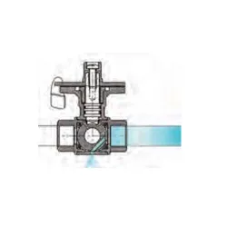 Schéma vanne fermé 557 avec décompression