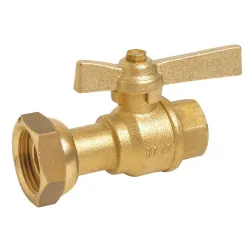 Vanne à sphère laiton à écrou tournant Femelle manette laiton