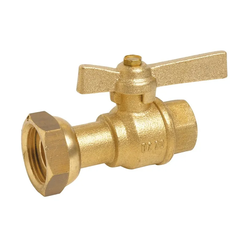 Vanne à sphère laiton à écrou tournant Femelle manette laiton