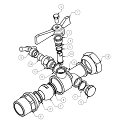 NOMENCLATURE MODELE ECROU PRISONNIER - MALE AVEC PURGE 643