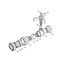 NOMENCLATURE MODELE ECROU PRISONNIER  RACCORD DECA DROIT 654