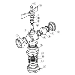 NOMENCLATURE MODELE ECROU PRISONNIER - RACCORD DECA EQUERRE 659