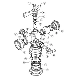 NOMENCLATURE MODELE ECROU PRISONNIER - RACCORD DECA EQUERRE A PURGE 656