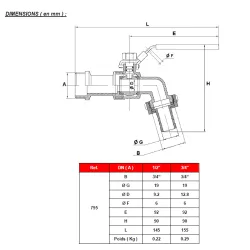 DIMENSIONS ( en mm ) 795