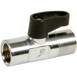 Mini vanne à sphère laiton titré CW617N femelle - femelle