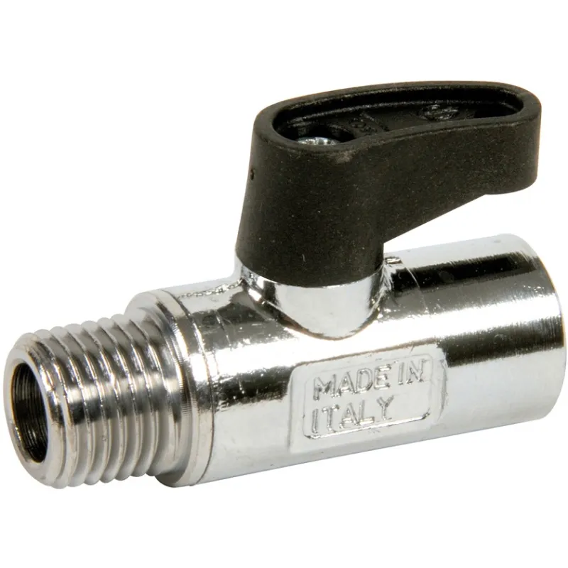 Mini vanne à sphère laiton titré CW617N mâle - femelle