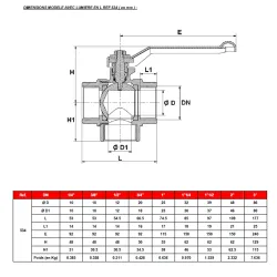 DIMENSIONS MODELE AVEC LUMIERE EN L REF.534 ( en mm )