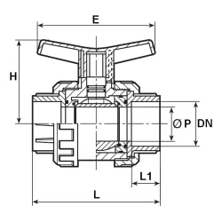 DIMENSIONS MODELE AVEC EMBOUTS A COLLER 583