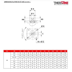 DIMENSIONS PLATINE ISO ET AXE ( en mm ) 507