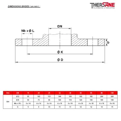DIMENSIONS BRIDES ( en mm ) 504