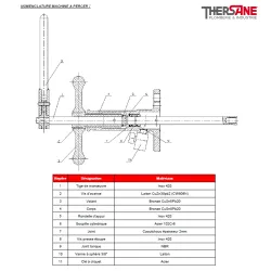 NOMENCLATURE MACHINE A PERCER