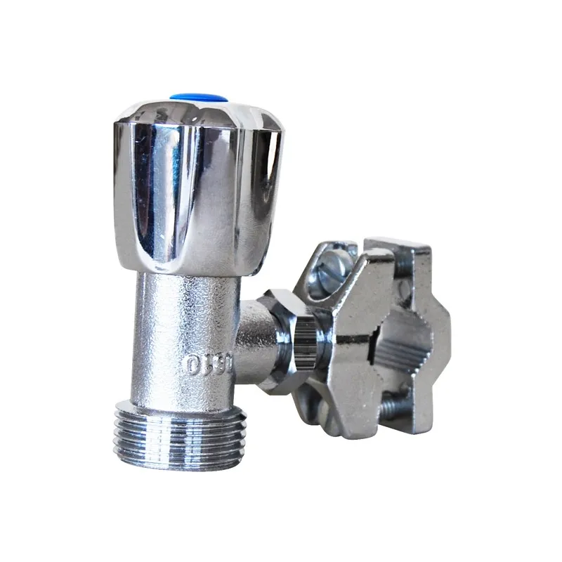 Robinet machine à laver (sortie 3/4") laiton chromé standard mâle x autoperceur