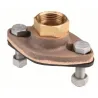 Bride d’adaptation ovale bronze pour robinet avec raccord à joint torique