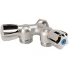 Robinet machine à laver (sortie 3/4") laiton chromé double Y mâle