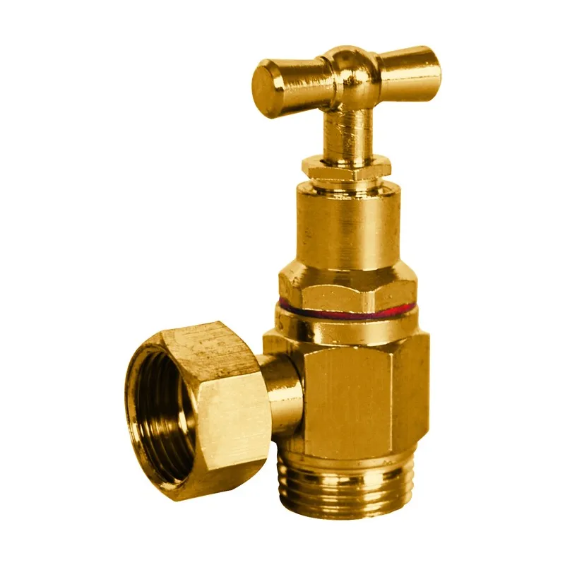 Robinet à potence équerre pour réservoir de WC laiton mâle femelle 3/8"