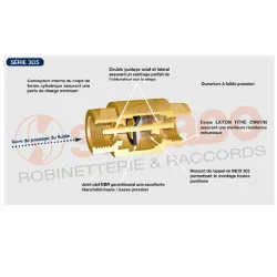 Clapet de non-retour vue découpé 305